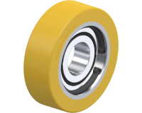 BLICKLE - Galet guide Ø 80mm bandage polyuréthane PU 230kg - FSTH 80x25/25-15K