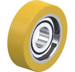 BLICKLE - Galet guide Ø 80mm bandage polyuréthane PU 230kg - FSTH 80x25/25-15K