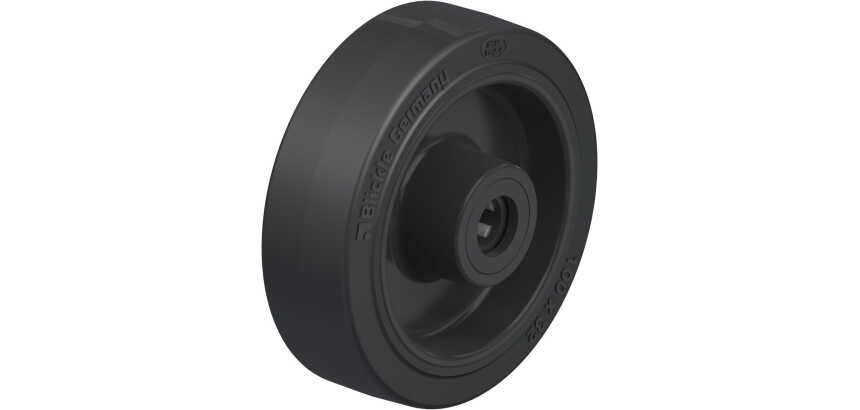 BLICKLE - Roue Ø 100mm bandage caoutchouc NR 200kg - POEV 100/12R