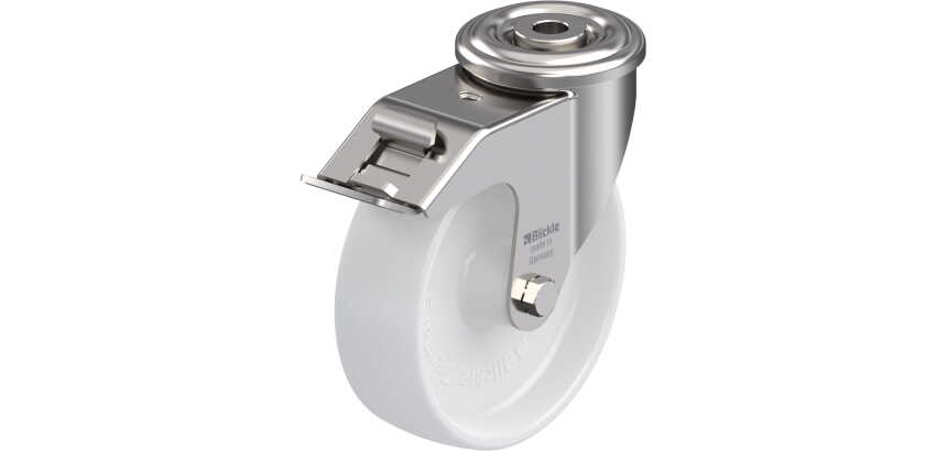 BLICKLE - Roulette pivotante à frein Ø 125mm bandage polyamide PA 6.6 150kg - LEXR-PO 125G-FI