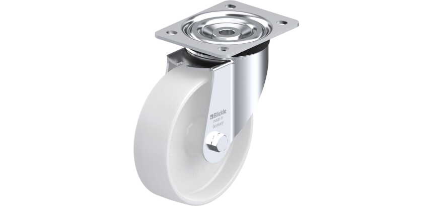 BLICKLE - Roulette pivotante Ø 160mm bandage polyamide PA 6.6 400kg - L-PO 160G