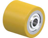 BLICKLE - Galet de transpalettes Ø 82mm bandage polyuréthane PU 660kg - HTH 82x72/20-74K