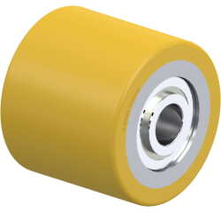 BLICKLE - Galet de transpalettes Ø 82mm bandage polyuréthane PU 660kg - HTH 82x72/20-74K