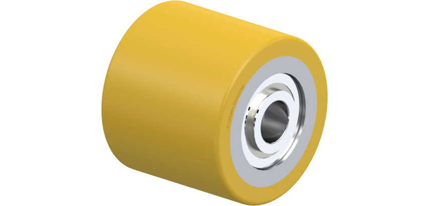BLICKLE - Galet de transpalettes Ø 82mm bandage polyuréthane PU 660kg - HTH 82x72/20-74K