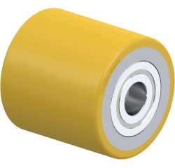 BLICKLE - Galet de transpalettes Ø 75mm bandage polyuréthane PU 630kg - HTH 75x75/20-75K