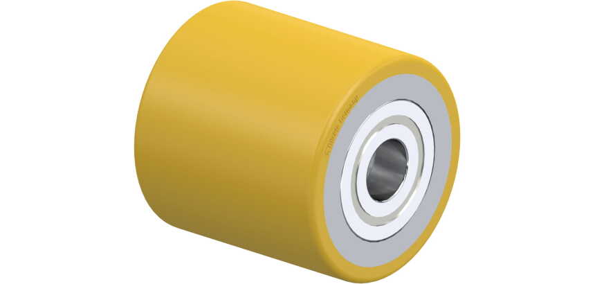 BLICKLE - Galet de transpalettes Ø 75mm bandage polyuréthane PU 630kg - HTH 75x75/20-75K