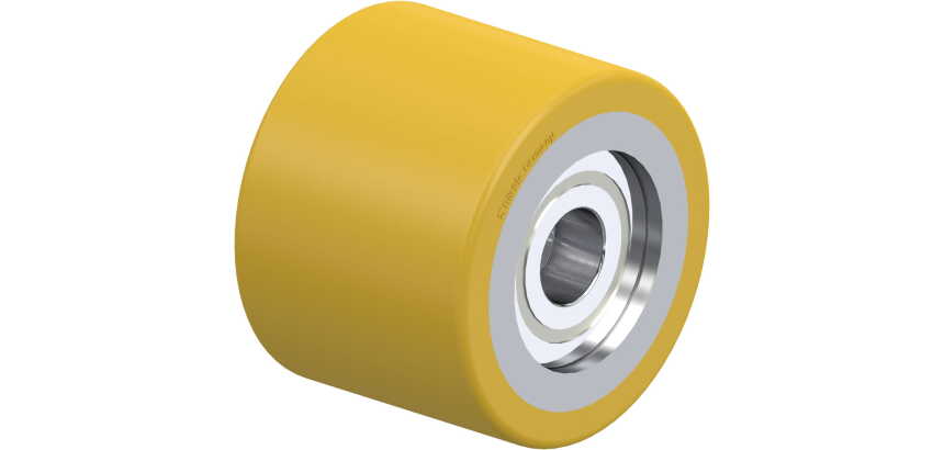 BLICKLE - Galet de transpalettes Ø 80mm bandage polyuréthane PU 550kg - HTH 80x62/20-54K