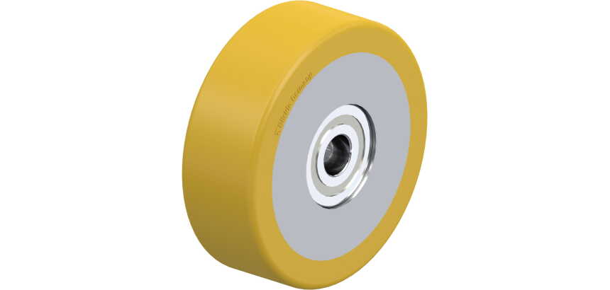 BLICKLE - Galet de transpalettes Ø 82mm bandage polyuréthane PU 250kg - HTH 82x28/12-26K