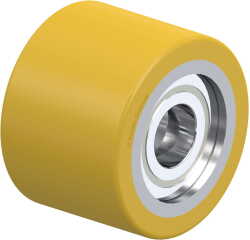 BLICKLE - Galet de transpalettes Ø 82mm bandage polyuréthane PU 550kg - HTH 82x60/25-52K