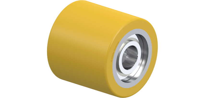 BLICKLE - Galet de transpalettes Ø 85mm bandage polyuréthane PU 770kg - HTH 85x80/25-74K