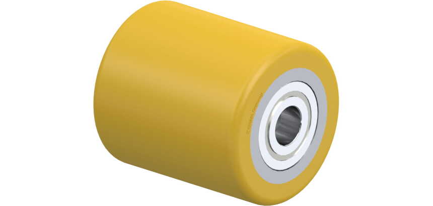 BLICKLE - Galet de transpalettes Ø 85mm bandage polyuréthane PU 910kg - HTH 85x95/20-95K