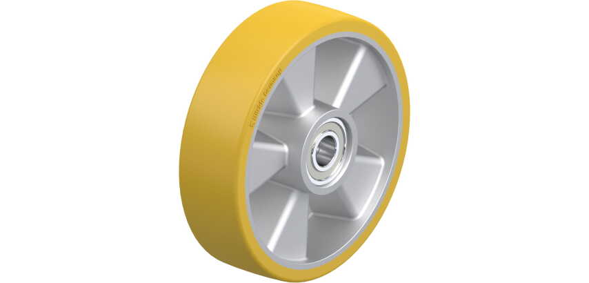 BLICKLE - Roue engin de manutention Ø 180mm bandage polyuréthane PU 700kg - ALTH 180x50/20-54K