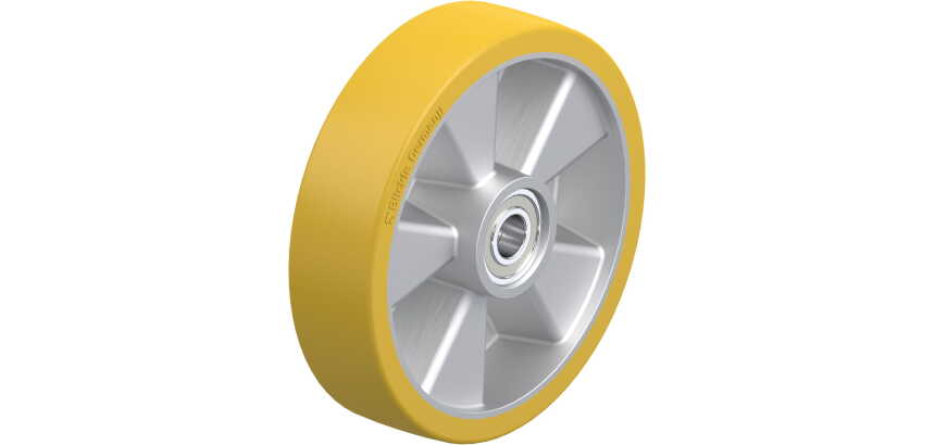 BLICKLE - Roue engin de manutention Ø 200mm bandage polyuréthane PU 800kg - ALTH 200x50/20-54K