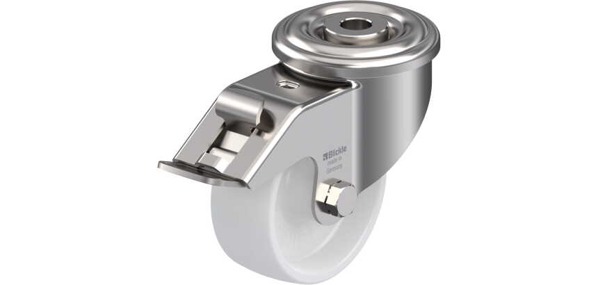 BLICKLE - Roulette pivotante à frein Ø 80mm bandage polyamide PA 6.6 150kg - LEXR-PO 80G-FI