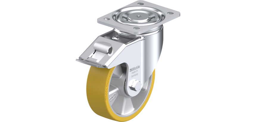 BLICKLE - Roulette pivotante à frein Ø 160mm bandage polyuréthane PU 750kg - LH-ALTH 160K-FI