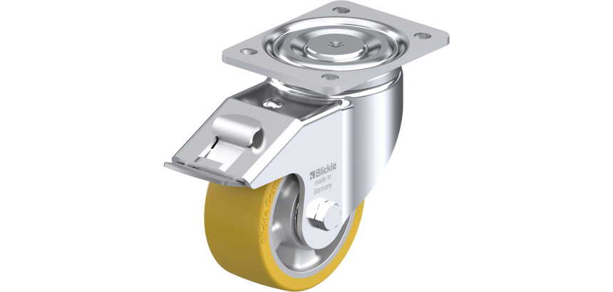 BLICKLE - Roulette pivotante à frein Ø 125mm bandage polyuréthane PU 750kg - LH-ALTH 127K-FI