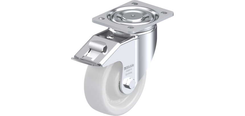 BLICKLE - Roulette pivotante à frein Ø 150mm bandage polyamide PA 6.6 800kg - LH-SPO 150K-FI