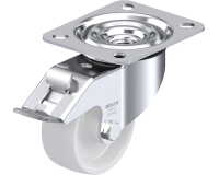 BLICKLE - Roulette pivotante à frein Ø 75mm bandage polyamide PA 6.6 150kg - LE-PO 75G-FI