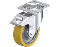 BLICKLE - Roulette pivotante à frein Ø 160mm bandage polyuréthane PU 800kg - LH-GTH 160K-FI