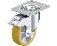 BLICKLE - Roulette pivotante à frein Ø 125mm bandage polyuréthane PU 350kg - LK-ALTH 125K-3-FI