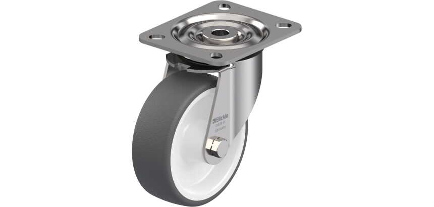 BLICKLE - Roulette pivotante Ø 100mm bandage polyuréthane TPU 250kg - LX-POTH 100G