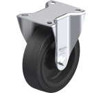 BLICKLE - Roulette fixe Ø 125mm bandage caoutchouc NR 250kg - B-POEV 125R