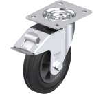 BLICKLE - Roulette pivotante à frein Ø 160mm bandage caoutchouc SBR 135kg - LE-VPP 160G-FI