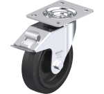 BLICKLE - Roulette pivotante à frein Ø 160mm bandage caoutchouc NR 300kg - LE-POEV 160R-FI