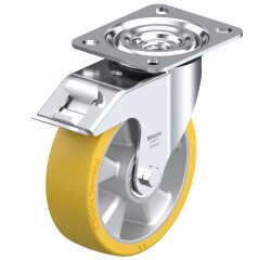 BLICKLE - Roulette pivotante à frein Ø 125mm bandage polyuréthane PU 250kg - L-ALTH 125K-FI