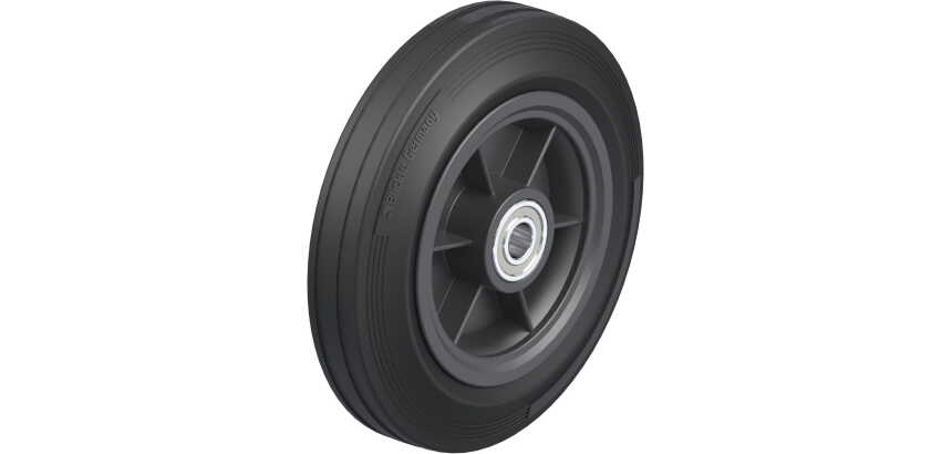 BLICKLE - Roue Ø 250mm bandage caoutchouc SBR 295kg - VPP 250/20K