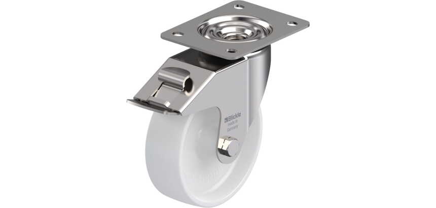 BLICKLE - Roulette pivotante à frein Ø 150mm bandage polyamide PA 6.6 300kg - LEX-PO 150G-FI
