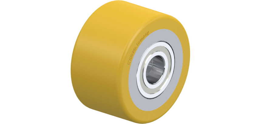 BLICKLE - Galet de transpalettes Ø 60mm bandage polyuréthane PU 220kg - HTH 60x35/15-35K