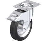 BLICKLE - Roulette pivotante à frein Ø 180mm bandage caoutchouc SBR 170kg - LE-VE 180R-FI