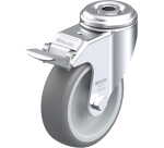 BLICKLE - Roulette pivotante à frein Ø 100mm bandage caoutchouc TPE 110kg - LKRA-TPA 101G-FI