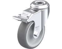 BLICKLE - Roulette pivotante à frein Ø 100mm bandage caoutchouc TPE 110kg - LKRA-TPA 101G-FI