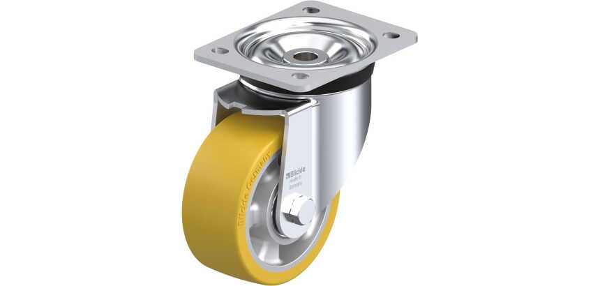 BLICKLE - Roulette pivotante Ø 125mm bandage polyuréthane PU 600kg - LK-ALTH 127K