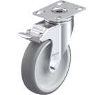 BLICKLE - Roulette pivotante à frein Ø 125mm bandage caoutchouc TPE 120kg - LKPA-TPA 126G-FI