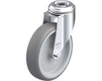 BLICKLE - Roulette pivotante Ø 125mm bandage caoutchouc TPE 120kg - LKRA-TPA 126G