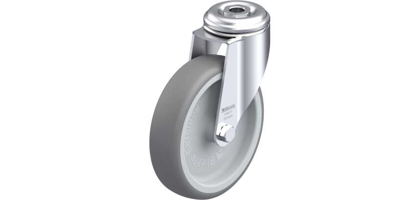 BLICKLE - Roulette pivotante Ø 125mm bandage caoutchouc TPE 120kg - LKRA-TPA 126G