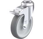 BLICKLE - Roulette pivotante à frein Ø 125mm bandage caoutchouc TPE 120kg - LKRA-TPA 126G-FI