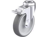 BLICKLE - Roulette pivotante à frein Ø 125mm bandage caoutchouc TPE 120kg - LKRA-TPA 126G-FI