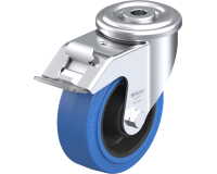 BLICKLE - Roulette pivotante à frein Ø 100mm bandage caoutchouc NR 150kg - LER-POEV 100R-FI-SB