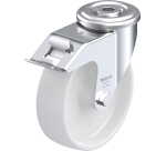 BLICKLE - Roulette pivotante à frein Ø 125mm bandage polyamide PA 6.6 150kg - LER-PO 125G-FI