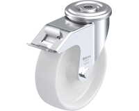 BLICKLE - Roulette pivotante à frein Ø 125mm bandage polyamide PA 6.6 150kg - LER-PO 125G-FI