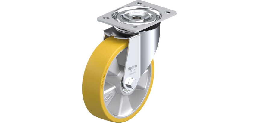 BLICKLE - Roulette pivotante Ø 180mm bandage polyuréthane PU 400kg - L-ALTH 180K