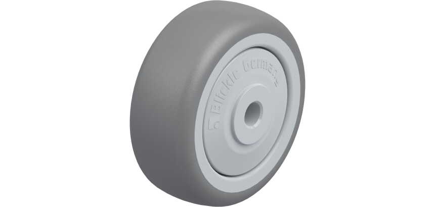 BLICKLE - Roue Ø 50mm bandage caoutchouc TPE 50kg - TPA 50/6KF