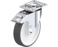 BLICKLE - Roulette pivotante à frein Ø 200mm bandage polyuréthane TPU 400kg - L-POTH 200R-FI