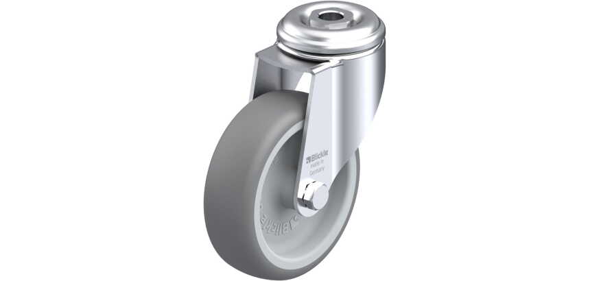 BLICKLE - Roulette pivotante Ø 100mm bandage caoutchouc TPE 110kg - LKRA-TPA 101G