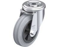 BLICKLE - Roulette pivotante Ø 100mm bandage caoutchouc SBR 70kg - LER-VPP 100G-SG