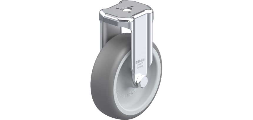 BLICKLE - Roulette fixe Ø 100mm bandage caoutchouc TPE 110kg - BKRA-TPA 101G